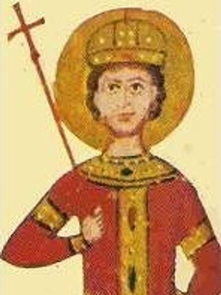 Цар Иван Шишман, миниатюра от Четвероевангелието на цар Иван Александър (1355–1356)