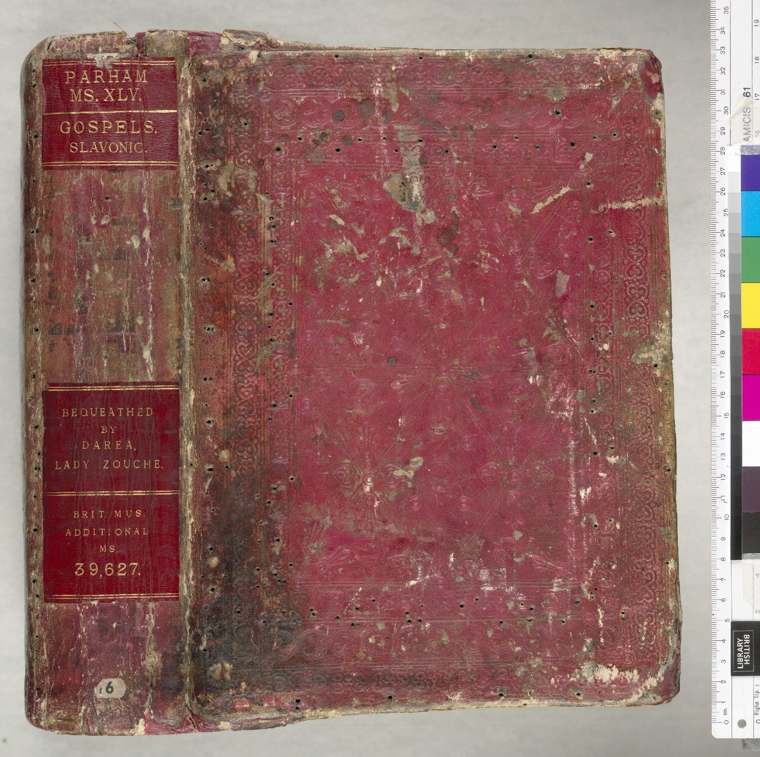 Tetraevangelia of Tsar Ivan Alexander — Upper cover of the binding